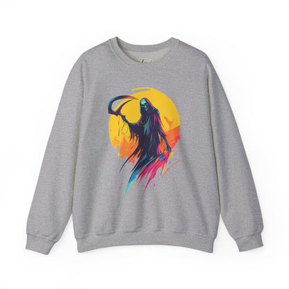 Grim Reaper Halloween Sweatshirt – Spooky Crewneck - Cozy Fall Outfit