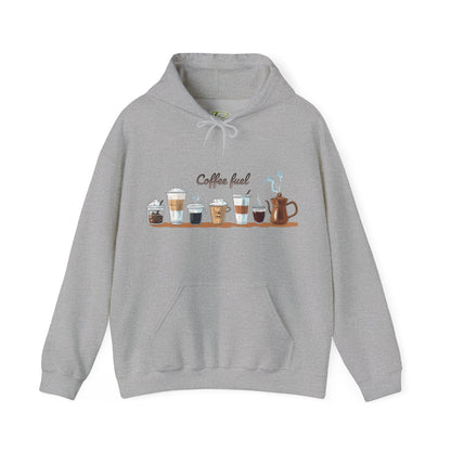 Coffee Hoodie - Unisex Coffee-Themed Hooded Sweatshirt - Cozy Sweatshirt for Coffee Lovers