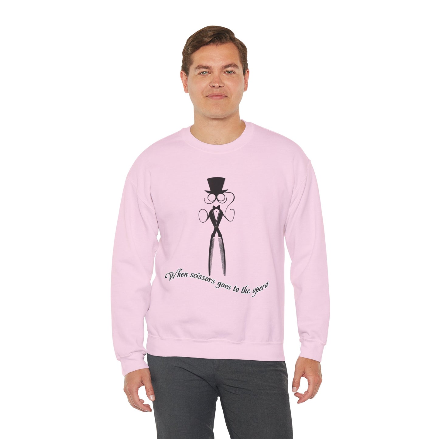 Funny Scissor Enthusiast Crewneck - Hairdresser Sweatshirt - Unisex Salon Humor Gift for Stylists & Cosmetologists