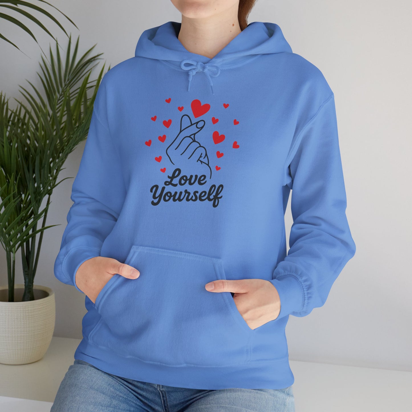 Love Yourself Hoodie – Motivational Hooded Sweatshirt