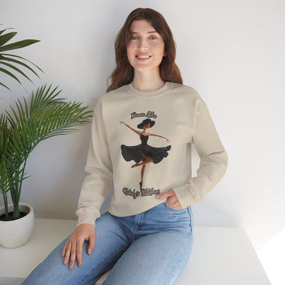 Ballerina Sweatshirt – Women’s Cozy Ballet Crewneck Sweatshirt - Ballerina Valentine Gift