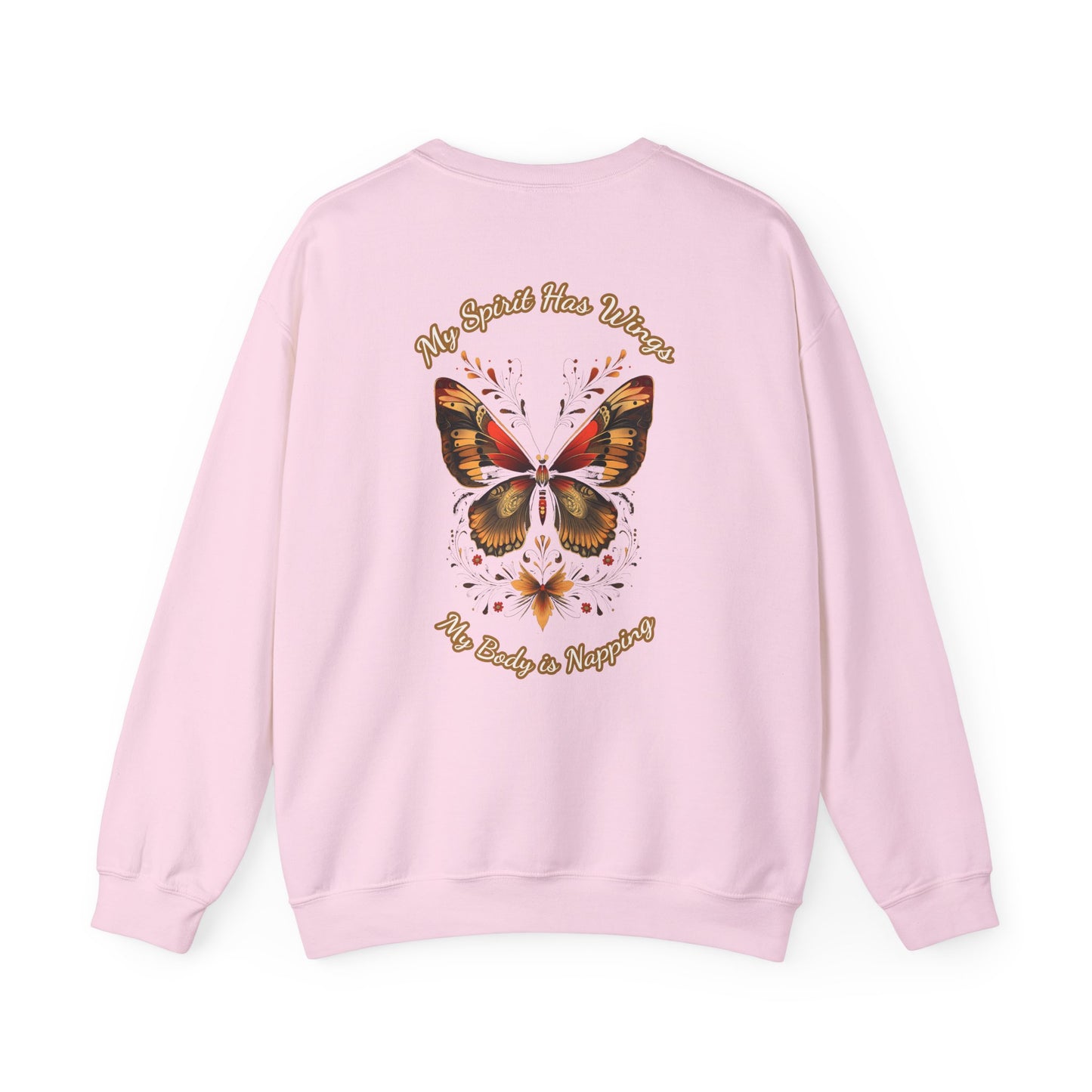 Butterfly Sweatshirt - Artistic Crewneck - Spiritual Graphic Sweatshirt