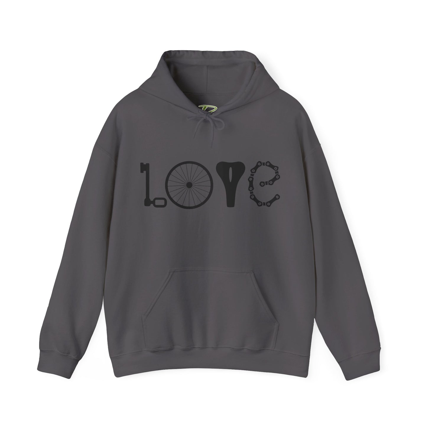 Bicycle Love Hoodie - Mountain Bike Hoodie - Unisex Cycling Hoodie, Cozy Bike Lover Gift & Outdoor Apparel