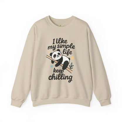 Panda Sweatshirt - Simple Life Graphic Pullover