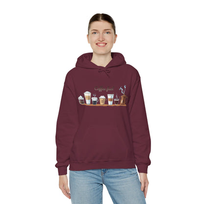 Coffee Hoodie - Unisex Coffee-Themed Hooded Sweatshirt - Cozy Sweatshirt for Coffee Lovers