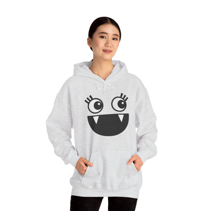 Cartoon Hoodie - Funny Monster Face Hoodie for Women
