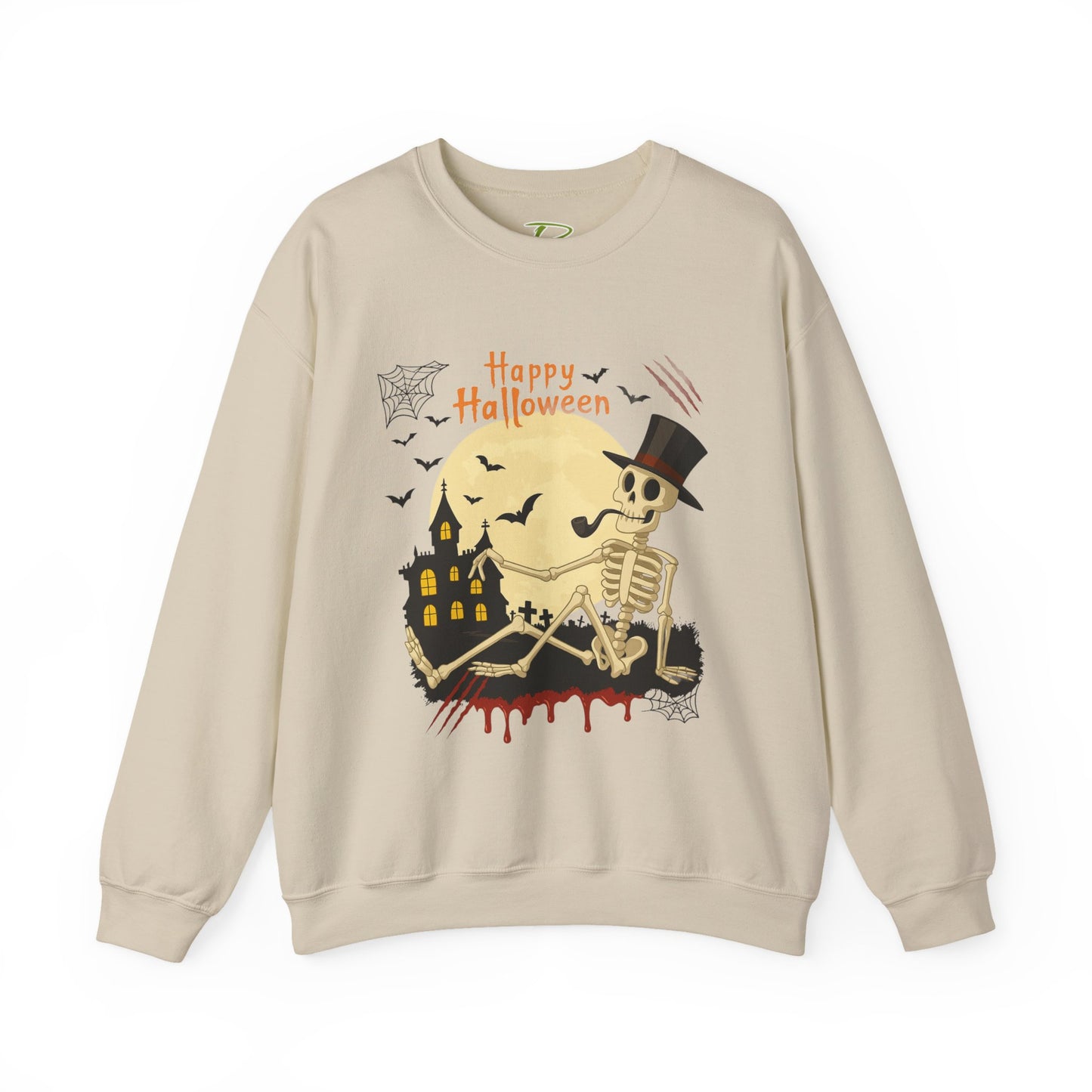 Halloween Skeleton Sweatshirt - Spooky Crewneck- Halloween Crewneck Sweater - Halloween Costume