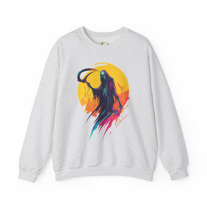 Grim Reaper Halloween Sweatshirt – Spooky Crewneck - Cozy Fall Outfit