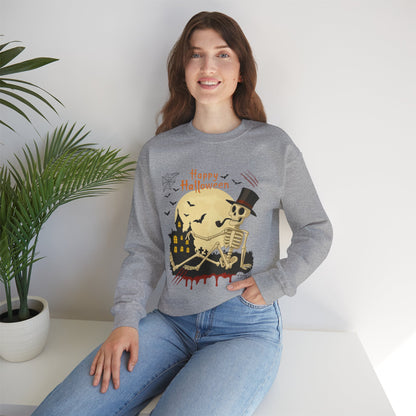 Halloween Skeleton Sweatshirt - Spooky Crewneck- Halloween Crewneck Sweater - Halloween Costume