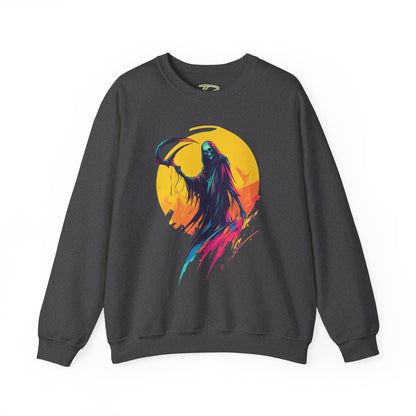 Grim Reaper Halloween Sweatshirt – Spooky Crewneck - Cozy Fall Outfit