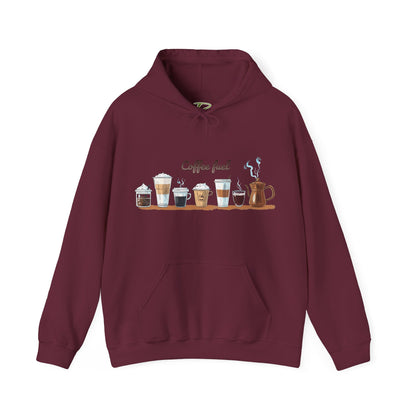 Coffee Hoodie - Unisex Coffee-Themed Hooded Sweatshirt - Cozy Sweatshirt for Coffee Lovers