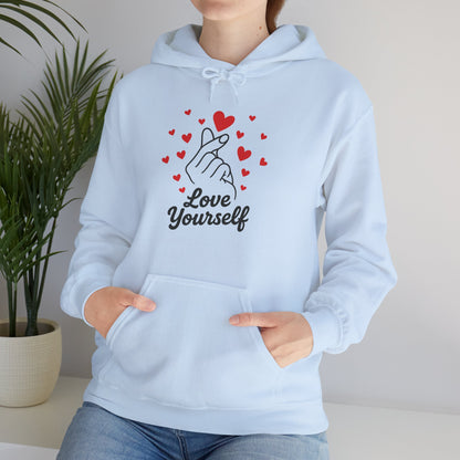 Love Yourself Hoodie – Motivational Hooded Sweatshirt