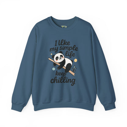 Panda Sweatshirt - Simple Life Graphic Pullover