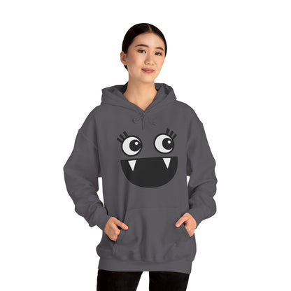 Cartoon Hoodie - Funny Monster Face Hoodie for Women