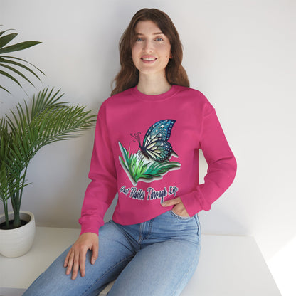 Women’s Butterfly Sweatshirt – Inspirational Crewneck - Nature Lovers Gifts for Her