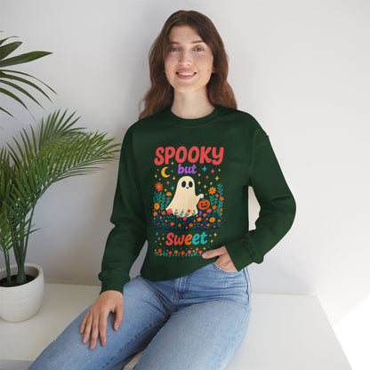 Spooky but Sweet Halloween Sweatshirt – Cute Fall Crewneck