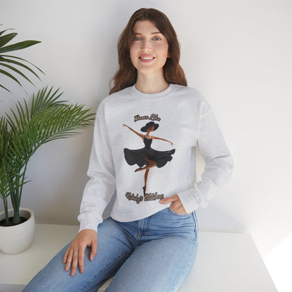 Ballerina Sweatshirt – Women’s Cozy Ballet Crewneck Sweatshirt - Ballerina Valentine Gift
