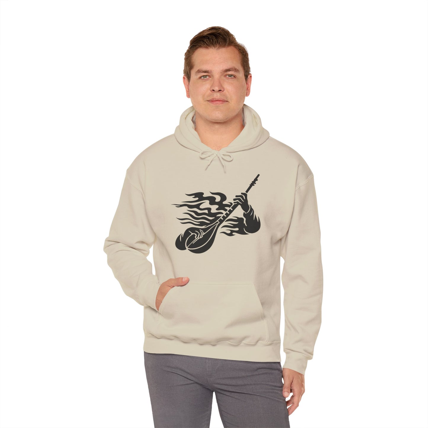 Rock and Roll Hoodie - Music Lovers Hooded Sweatshirt
