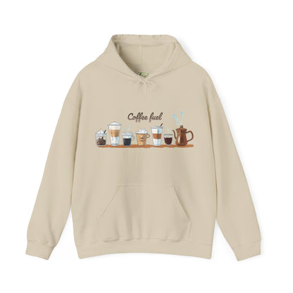 Coffee Hoodie - Unisex Coffee-Themed Hooded Sweatshirt - Cozy Sweatshirt for Coffee Lovers