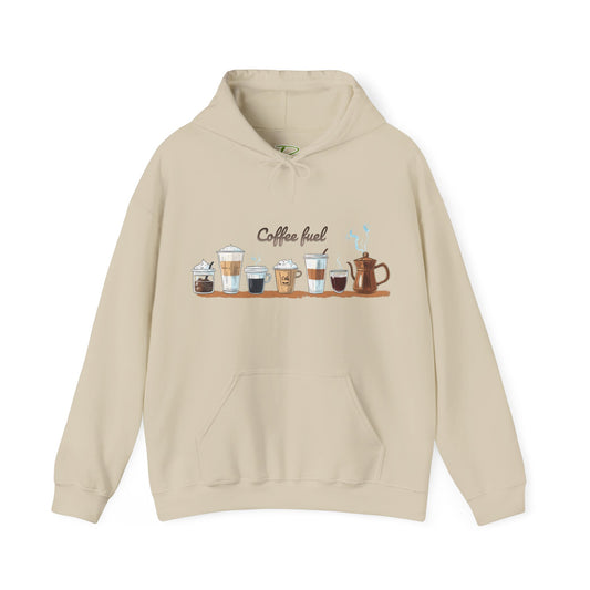 Coffee Hoodie - Unisex Coffee-Themed Hooded Sweatshirt - Cozy Sweatshirt for Coffee Lovers