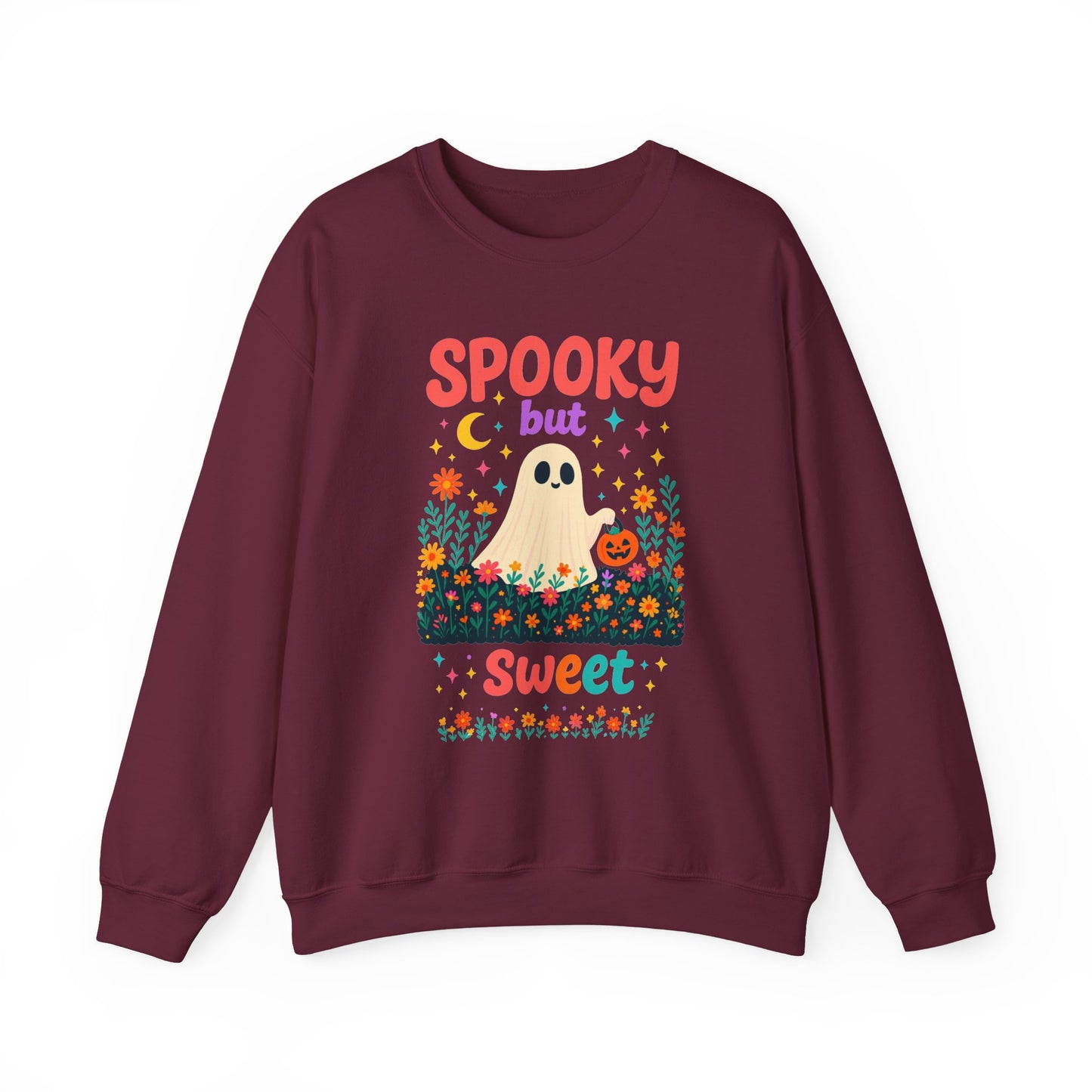 Spooky but Sweet Halloween Sweatshirt – Cute Fall Crewneck