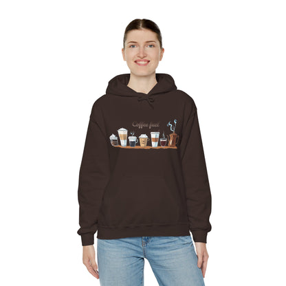 Coffee Hoodie - Unisex Coffee-Themed Hooded Sweatshirt - Cozy Sweatshirt for Coffee Lovers