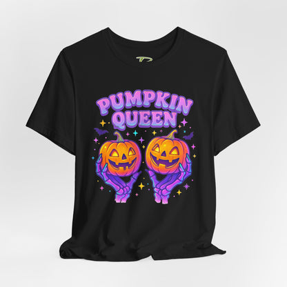 Pumpkin Queen Halloween T-Shirt - Lightweight fabric Tee - Cute Fall Graphic Tee - Spooky Season Outfit