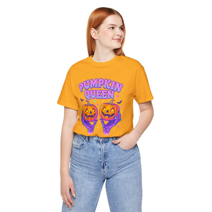 Pumpkin Queen Halloween T-Shirt - Lightweight fabric Tee - Cute Fall Graphic Tee - Spooky Season Outfit