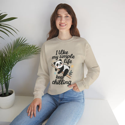 Panda Sweatshirt - Simple Life Graphic Pullover