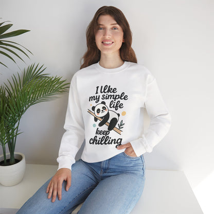 Panda Sweatshirt - Simple Life Graphic Pullover