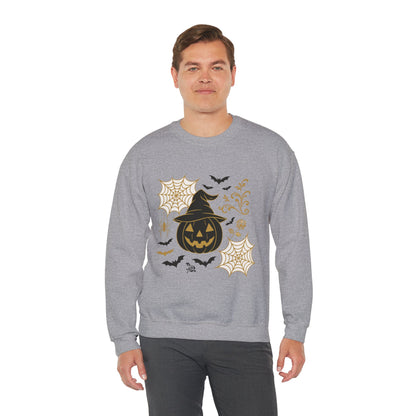 Halloween Pumpkin Sweatshirt – Spooky Crewneck - Halloween Sweatshirt - Cozy Fall Sweater & Seasonal Gift
