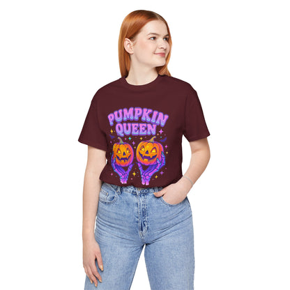 Pumpkin Queen Halloween T-Shirt - Lightweight fabric Tee - Cute Fall Graphic Tee - Spooky Season Outfit