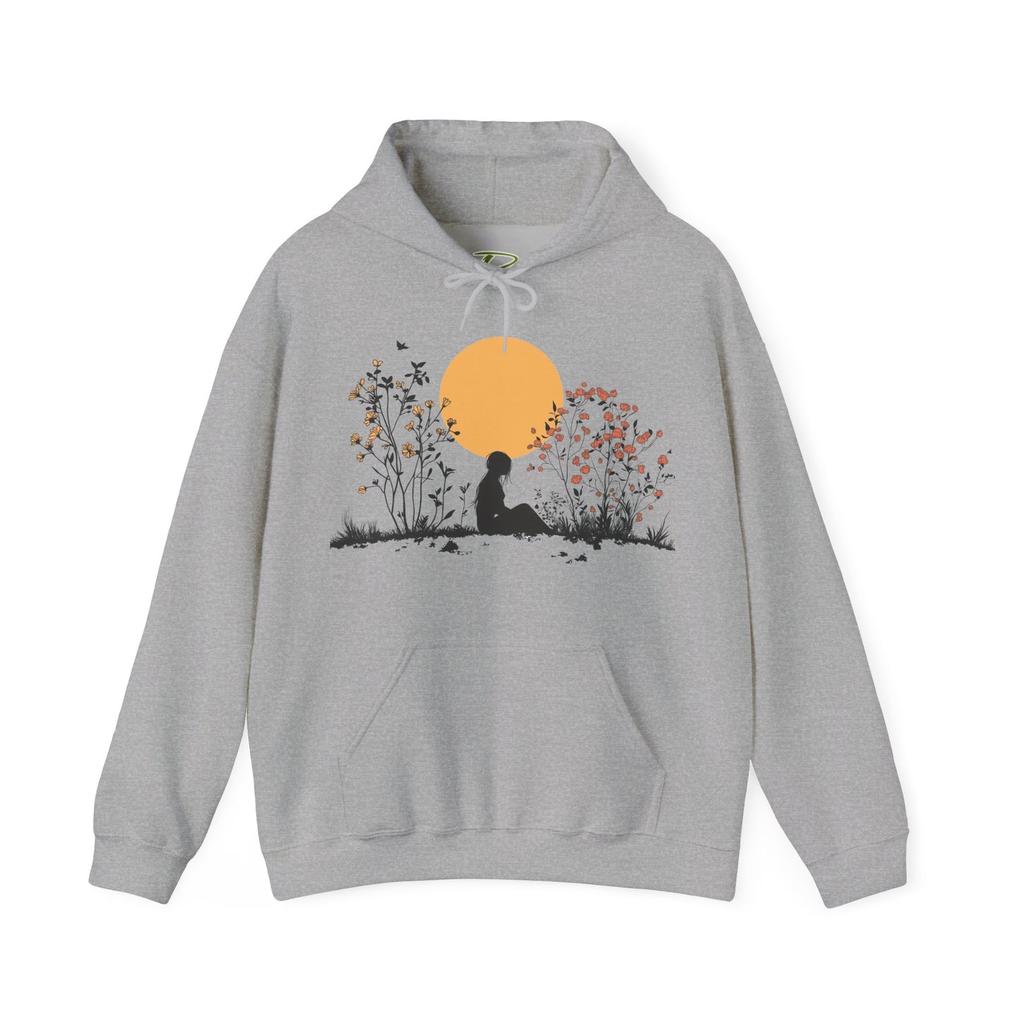 Nature Hoodie for Women - Floral Hoodie - Cozy Meditation Hoodie - Gift for Nature Lovers & Outdoor Apparel
