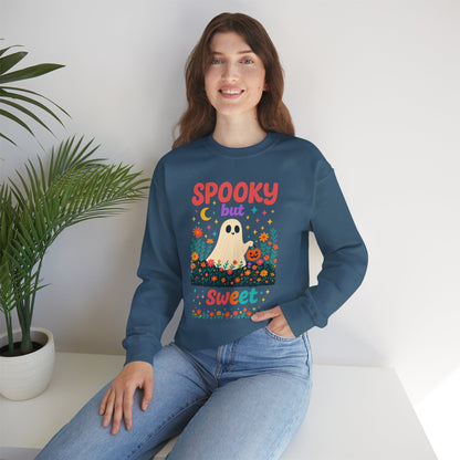 Spooky but Sweet Halloween Sweatshirt – Cute Fall Crewneck