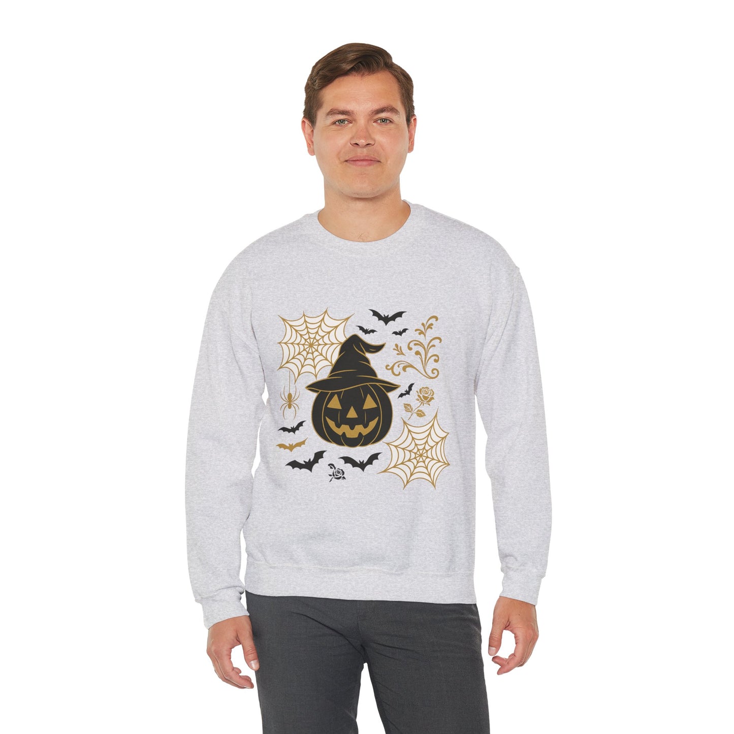 Halloween Pumpkin Sweatshirt – Spooky Crewneck - Halloween Sweatshirt - Cozy Fall Sweater & Seasonal Gift