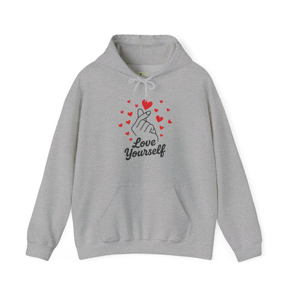 Love Yourself Hoodie – Motivational Hooded Sweatshirt