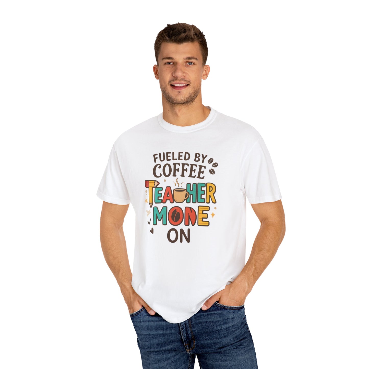 Teacher Coffee T-Shirt | Funny Unisex Teaching Tee | Unisex Back to School Tee