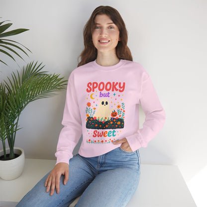 Spooky but Sweet Halloween Sweatshirt – Cute Fall Crewneck