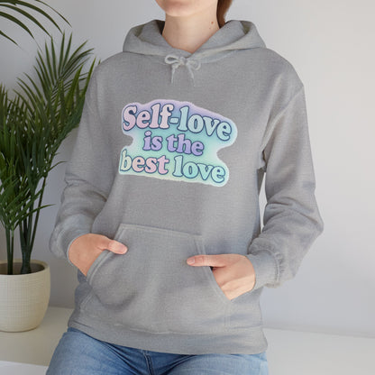 Self-Love Hoodie - Self-Care Gift - Motivational Hooded Sweatshirt - Inspirational Fashion - Engagement Gift Idea