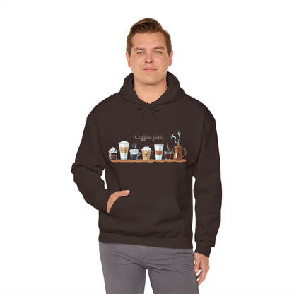 Coffee Hoodie - Unisex Coffee-Themed Hooded Sweatshirt - Cozy Sweatshirt for Coffee Lovers