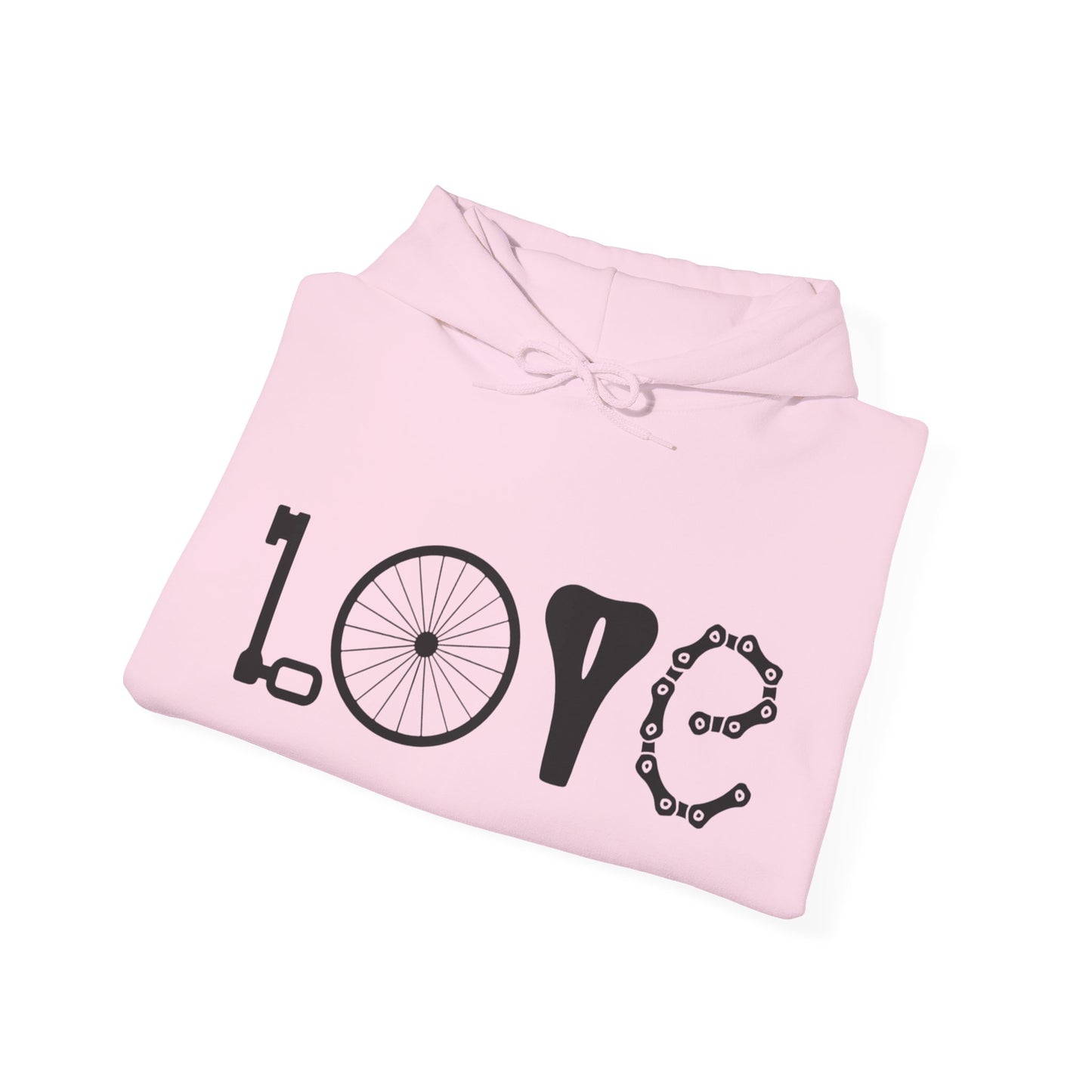 Bicycle Love Hoodie - Mountain Bike Hoodie - Unisex Cycling Hoodie, Cozy Bike Lover Gift & Outdoor Apparel