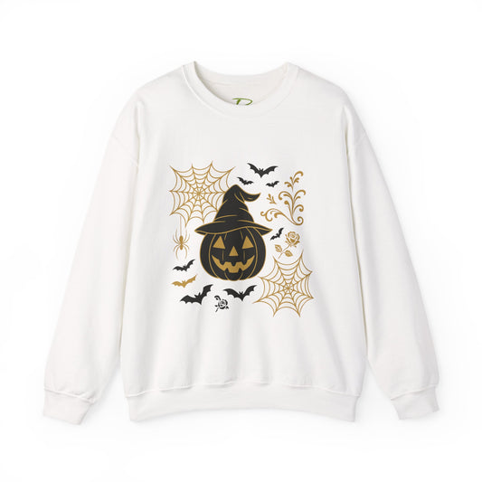Halloween Pumpkin Sweatshirt – Spooky Crewneck - Halloween Sweatshirt - Cozy Fall Sweater & Seasonal Gift
