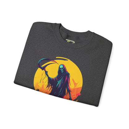 Grim Reaper Halloween Sweatshirt – Spooky Crewneck - Cozy Fall Outfit