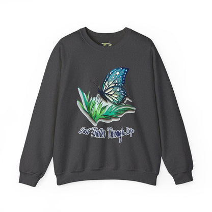 Women’s Butterfly Sweatshirt – Inspirational Crewneck - Nature Lovers Gifts for Her