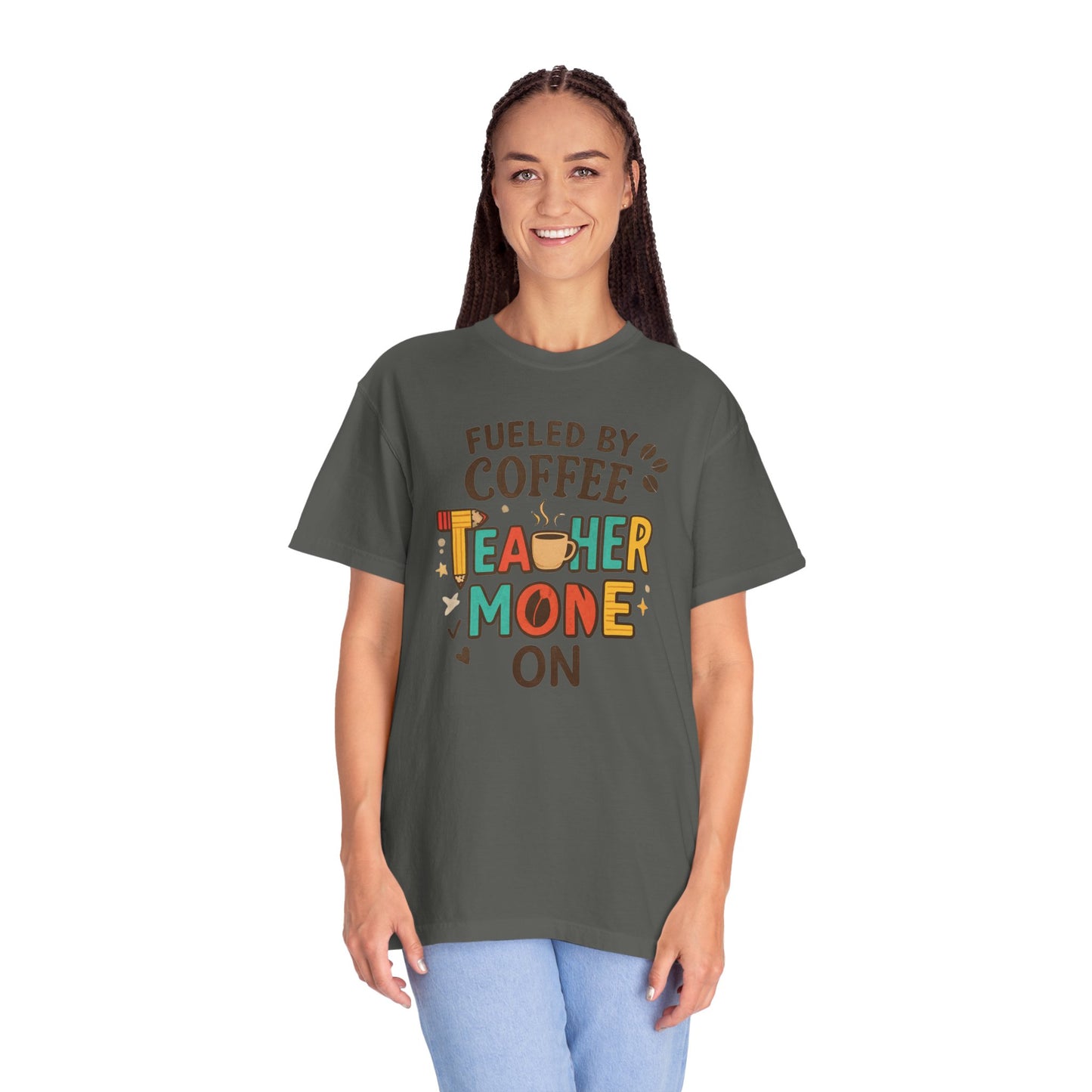 Teacher Coffee T-Shirt | Funny Unisex Teaching Tee | Unisex Back to School Tee