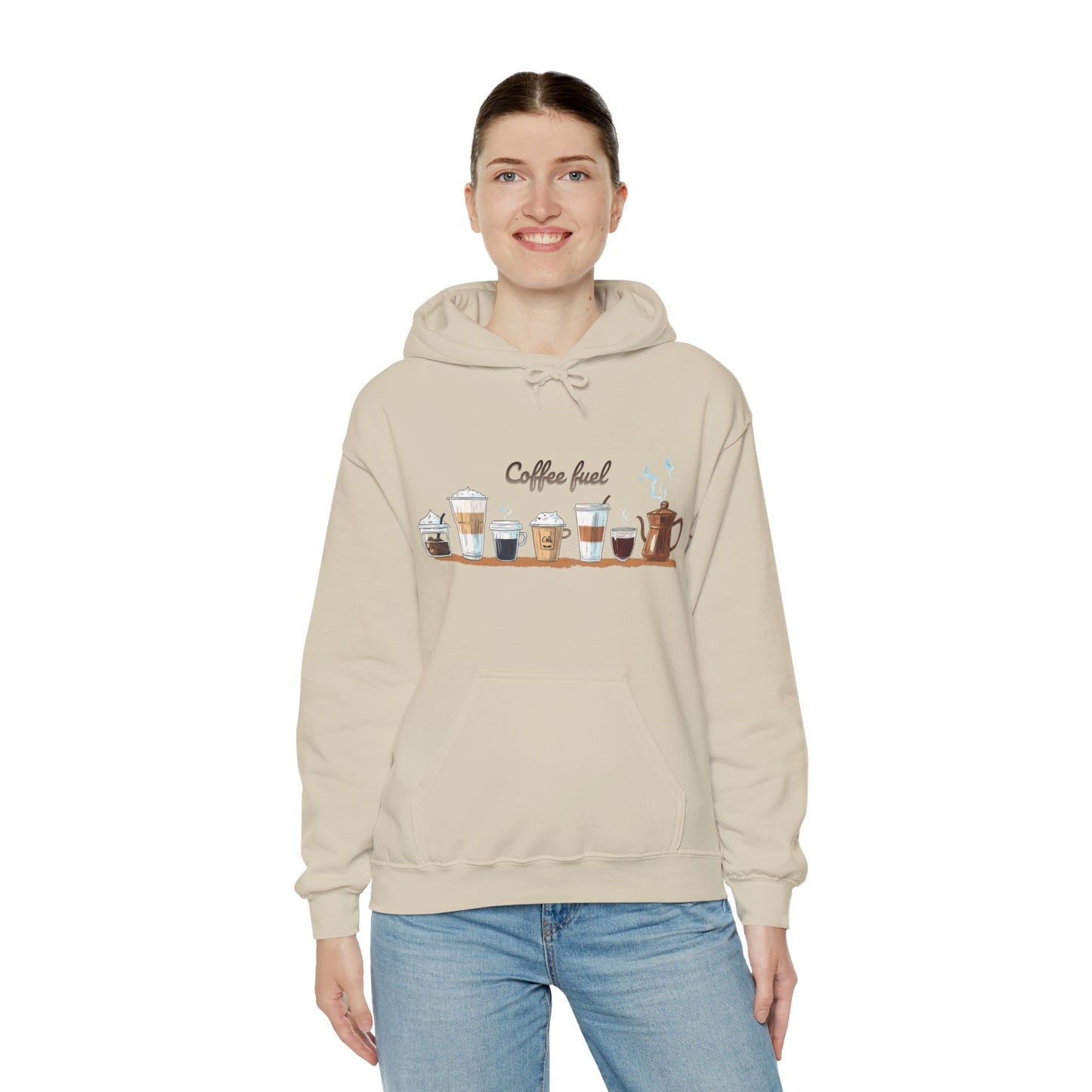 Coffee Hoodie - Unisex Coffee-Themed Hooded Sweatshirt - Cozy Sweatshirt for Coffee Lovers
