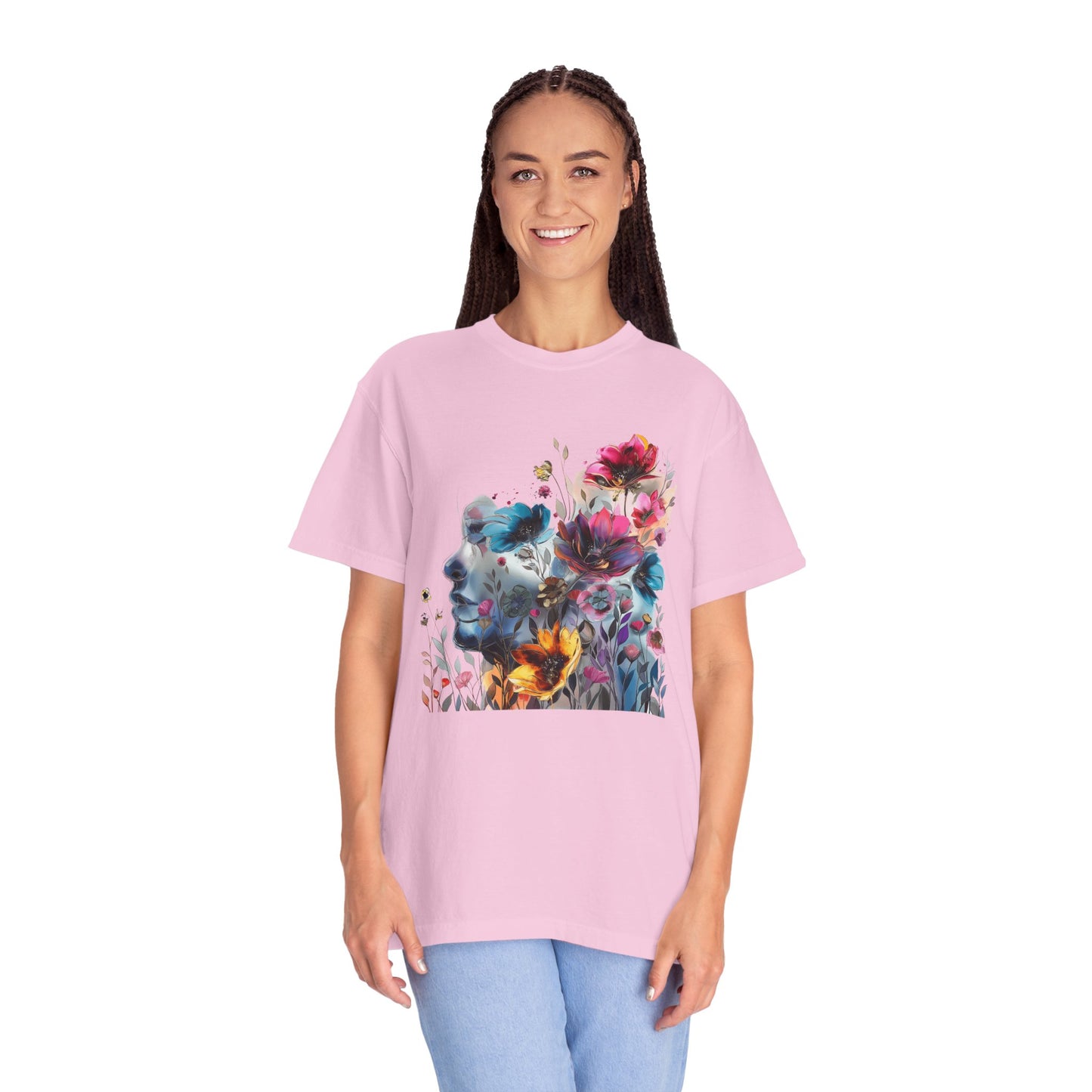 Boho Women's T-shirt | Floral Silhouette Women’s T-Shirt