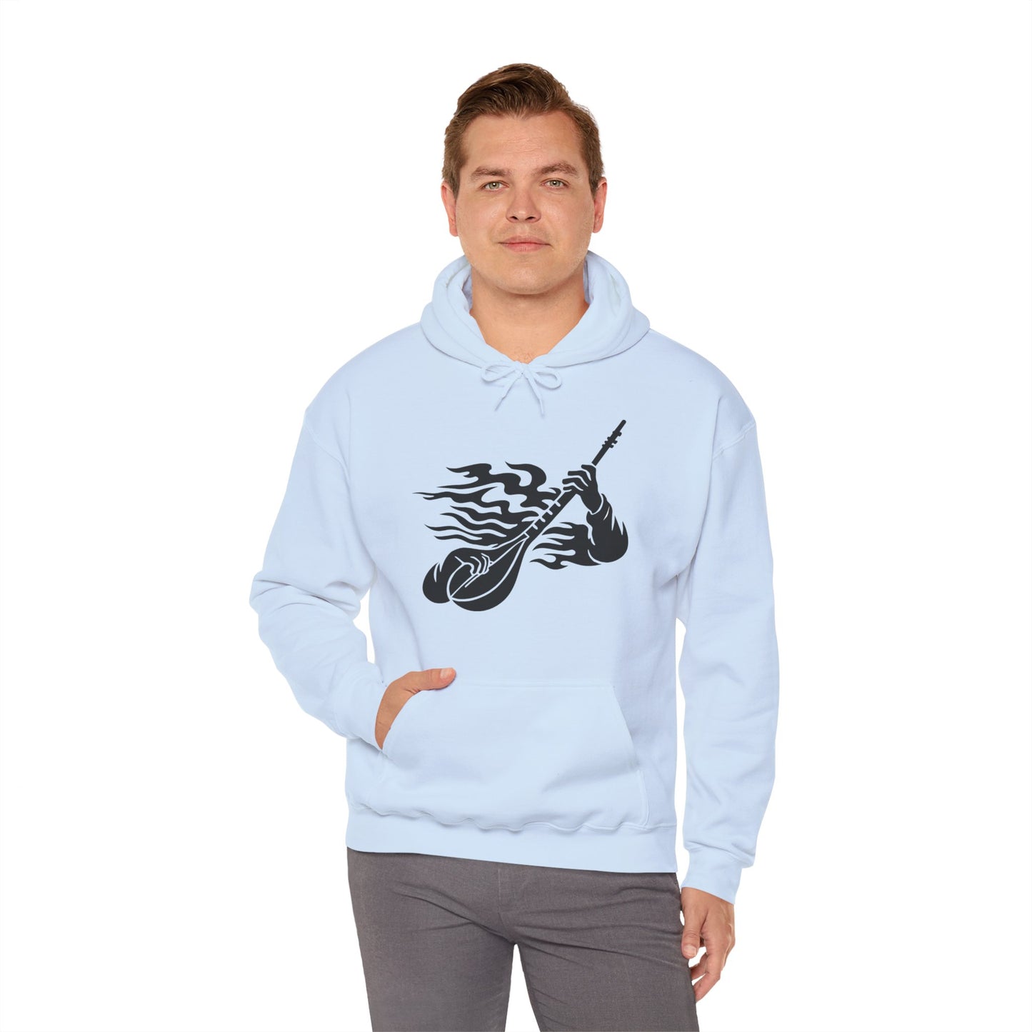 Rock and Roll Hoodie - Music Lovers Hooded Sweatshirt
