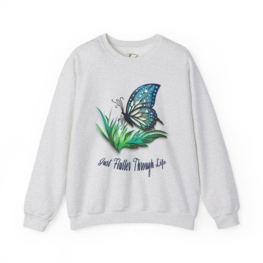Women’s Butterfly Sweatshirt – Inspirational Crewneck - Nature Lovers Gifts for Her