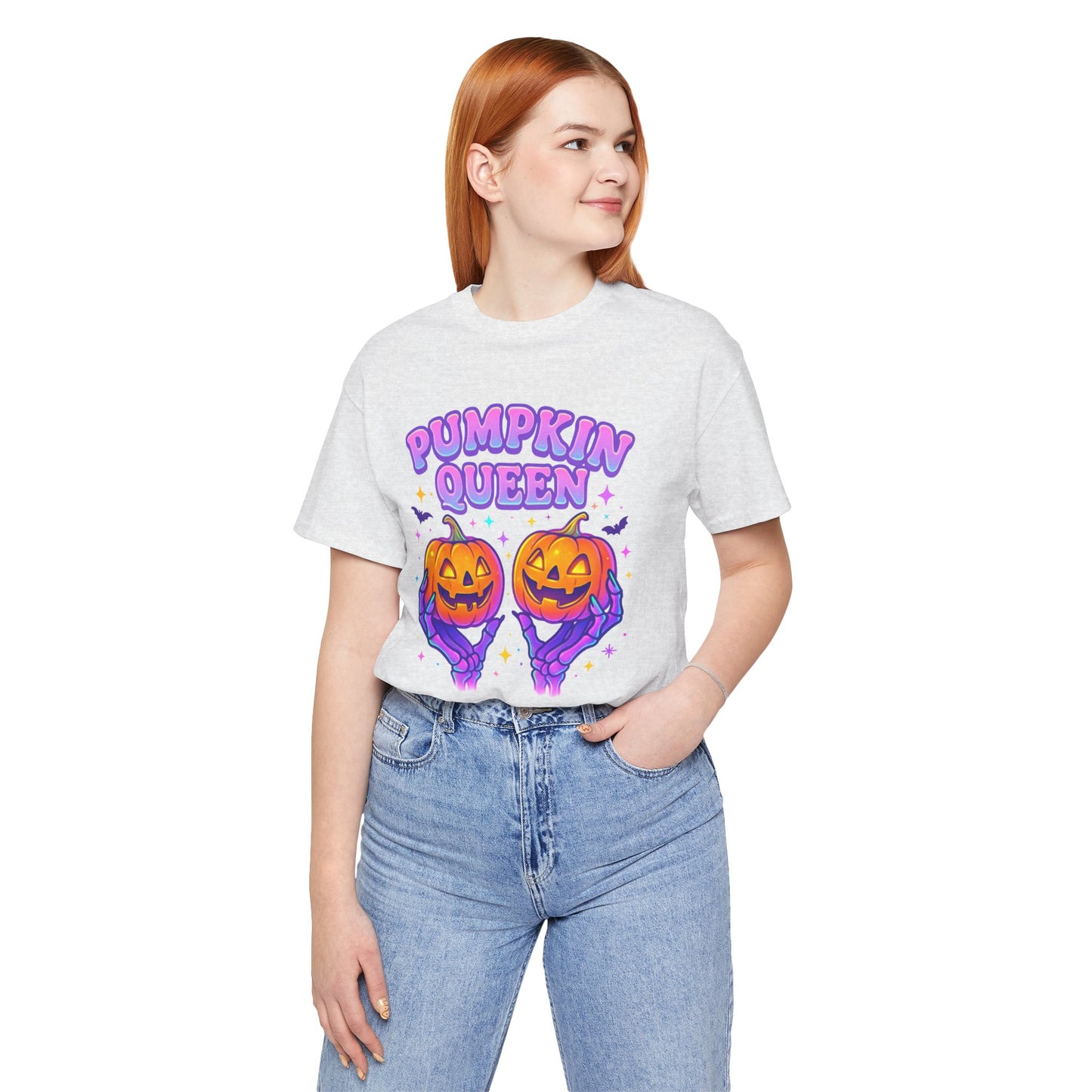 Pumpkin Queen Halloween T-Shirt - Lightweight fabric Tee - Cute Fall Graphic Tee - Spooky Season Outfit
